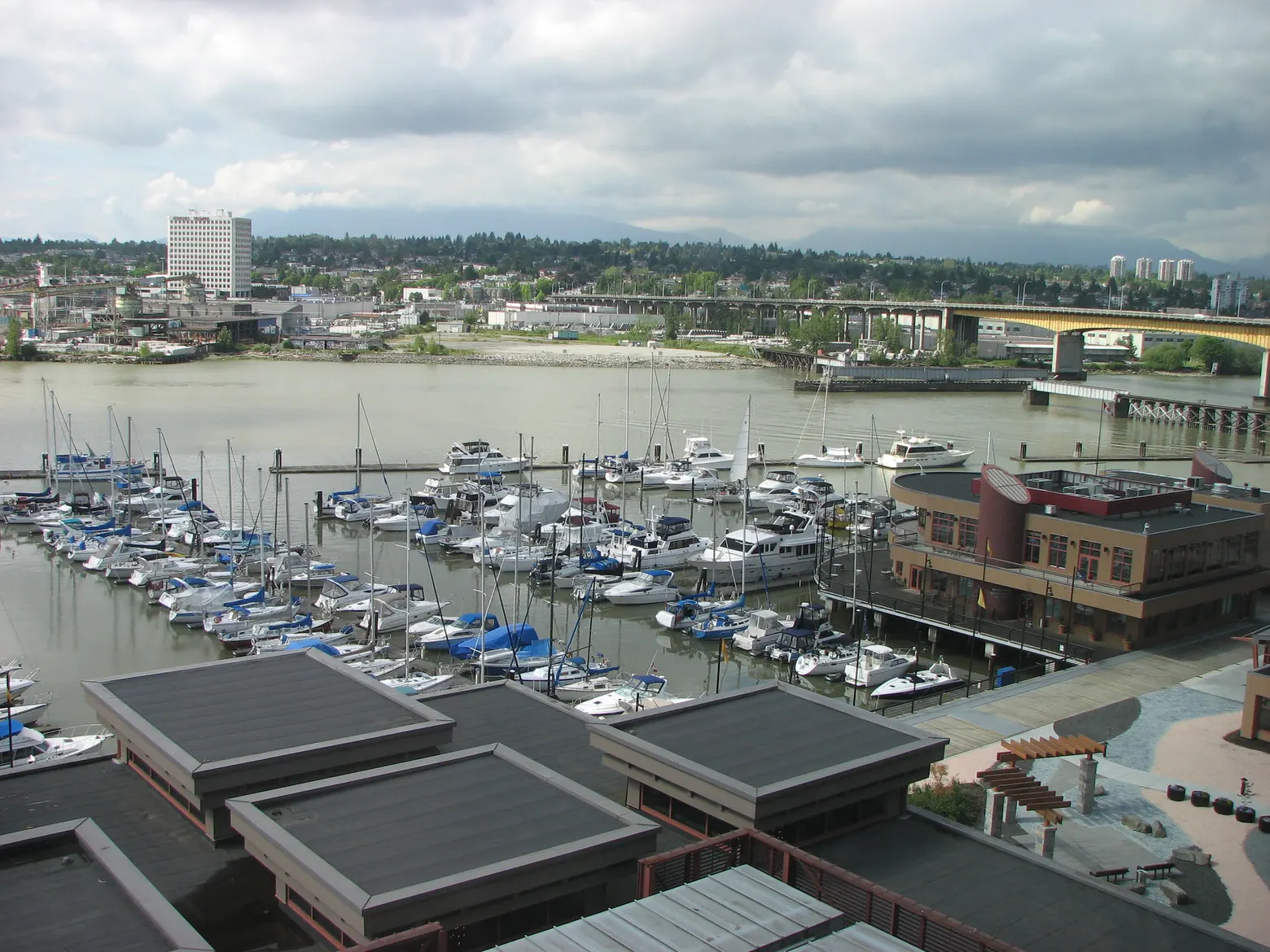River Rock marina seen from the hotel